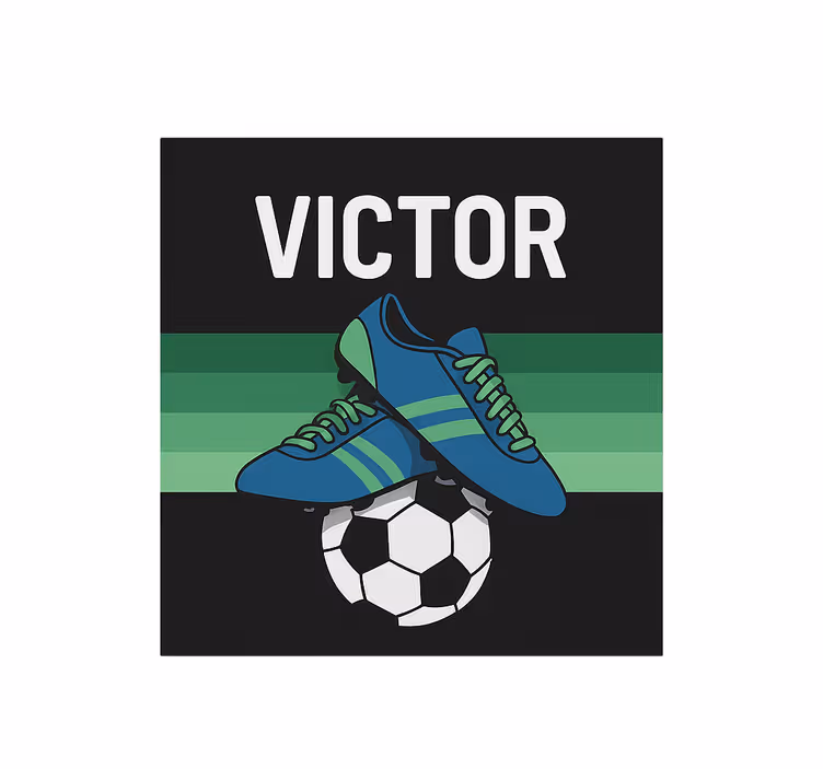 Fotbollsskor med namn Rrullgardin barn - Tenstickers