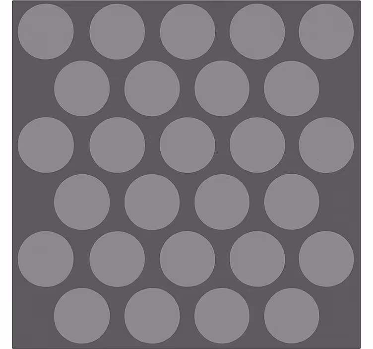 Texturerade grå cirklar Rullgardin badrum - Tenstickers