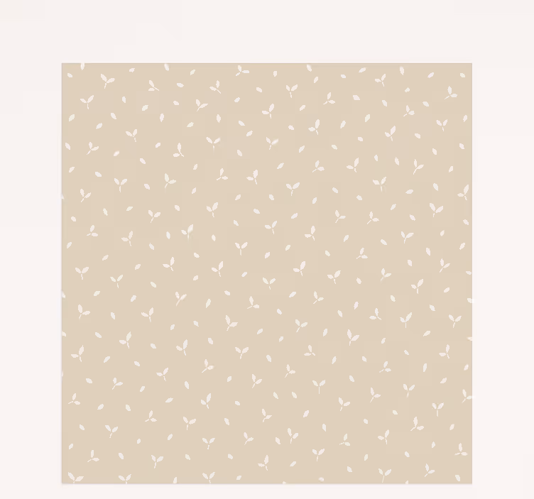Beige lövmotiv Rrullgardin barn - Tenstickers