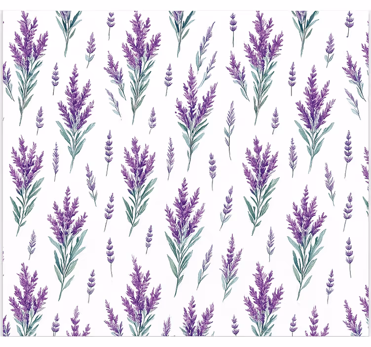 Akvarell lavendel kvistar Rullgardin kök - Tenstickers