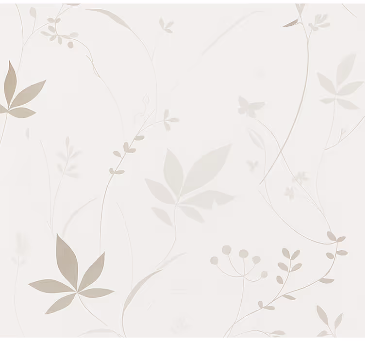 Minimalistiskt blommönster Rullgardin hall - Tenstickers