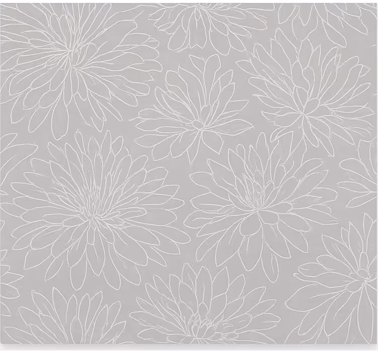 Genomskinligt blommönster Rullgardin vardagsrum - Tenstickers