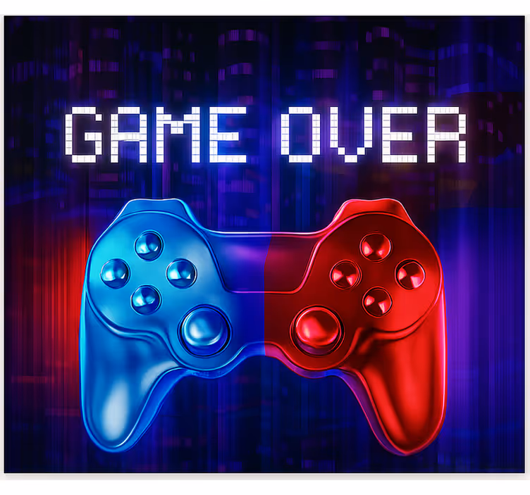 Neonkaskadande spel över Rullgardin nörd - Tenstickers