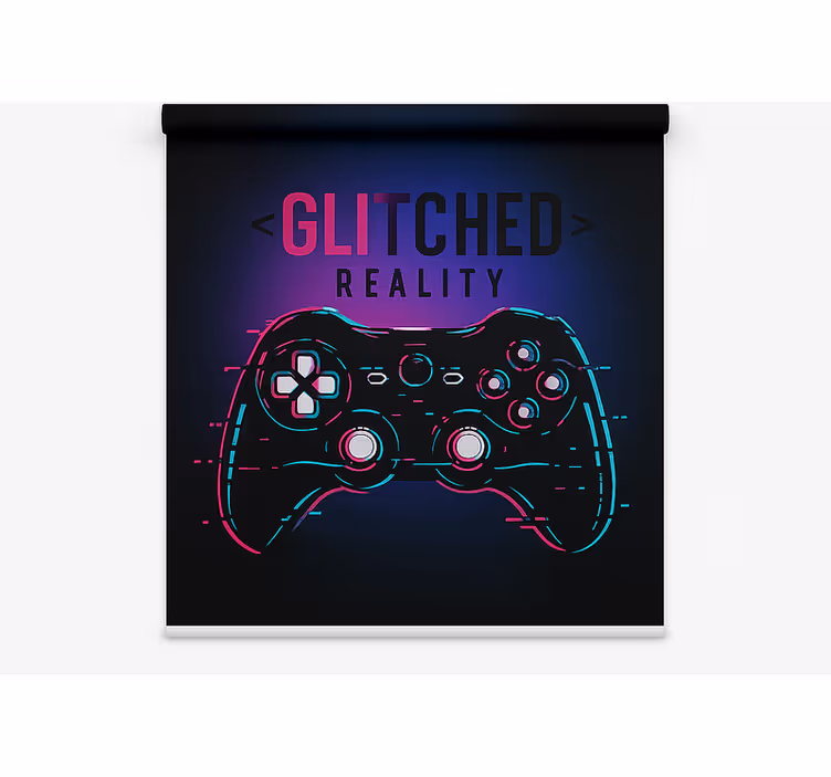 Glitched reality-kontroller Rullgardin nörd - Tenstickers