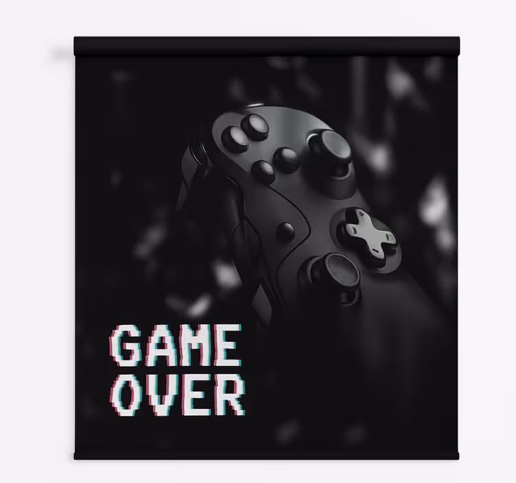 Mattsvart spel över Rullgardin nörd - Tenstickers