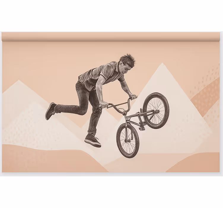 Bmx-stunt-action Rullgardin tonåringar - Tenstickers