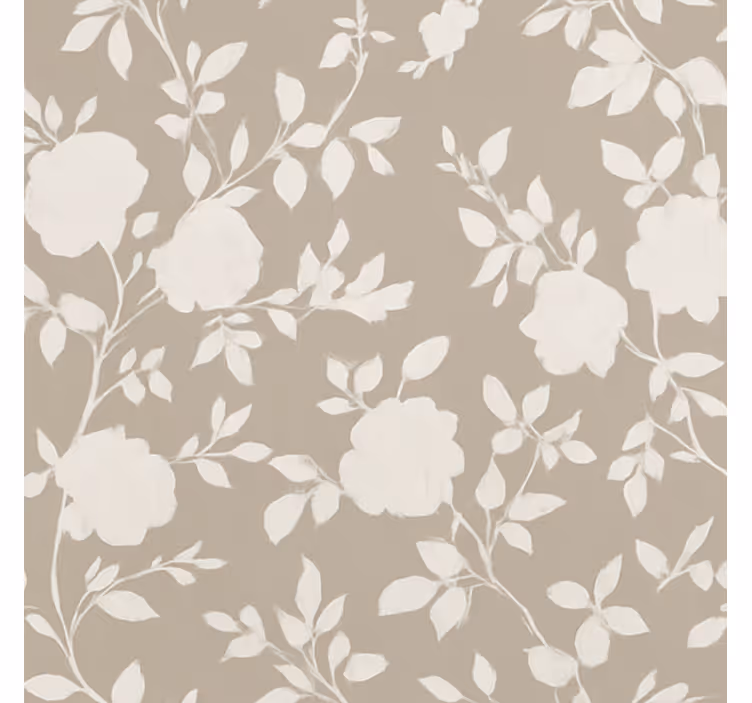 Beige graciösa blommor Rullgardin tonåringar - Tenstickers