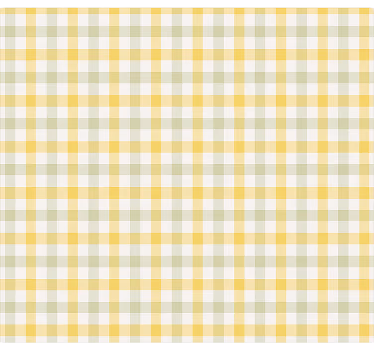 Gult picknickmönster Rullgardin matsal - Tenstickers
