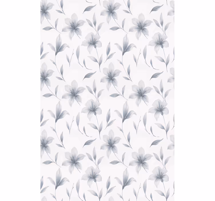 Akvarell liljor blommor rullgardin för matsal - Tenstickers