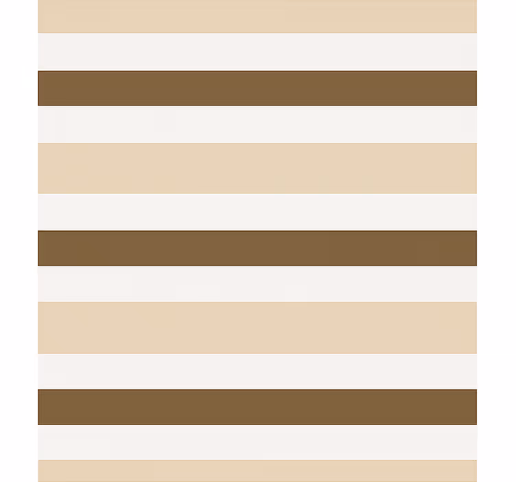 Brunt beige randigt mönster rullgardin för matsal - Tenstickers