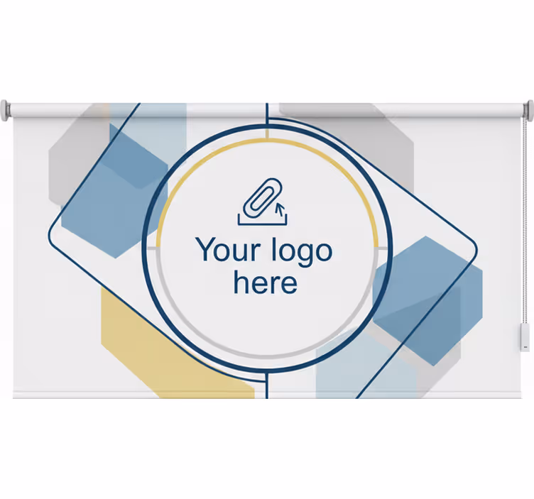 Rullgardin kontor med anpassad logotypdesign - Tenstickers