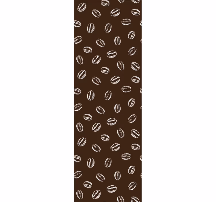 Rullgardin hemmakontor kaffebönmönster - Tenstickers