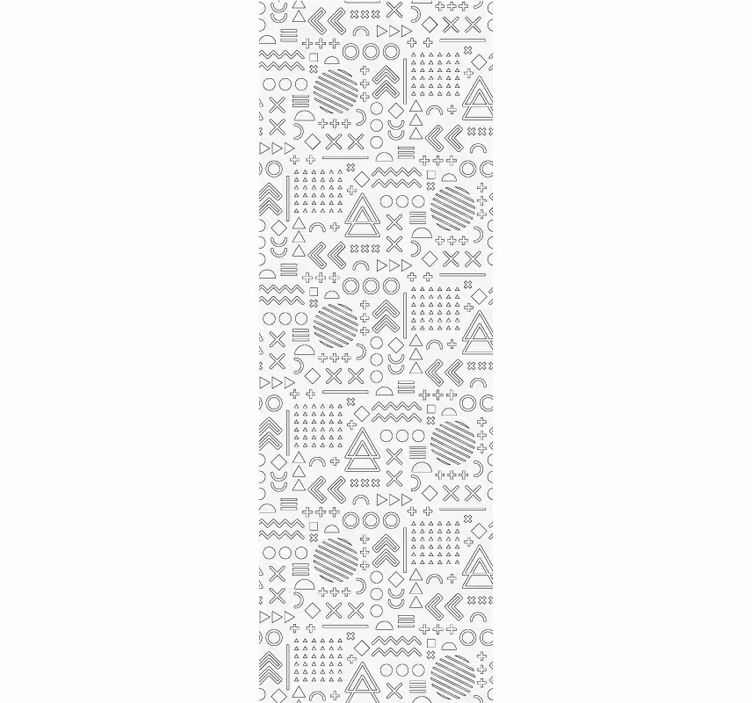 Rullgardin hemmakkontor geometriska skisser mönster - Tenstickers