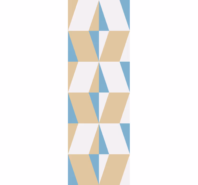 Rullgardin hemmakkontor geometriska minimalistiska former - Tenstickers