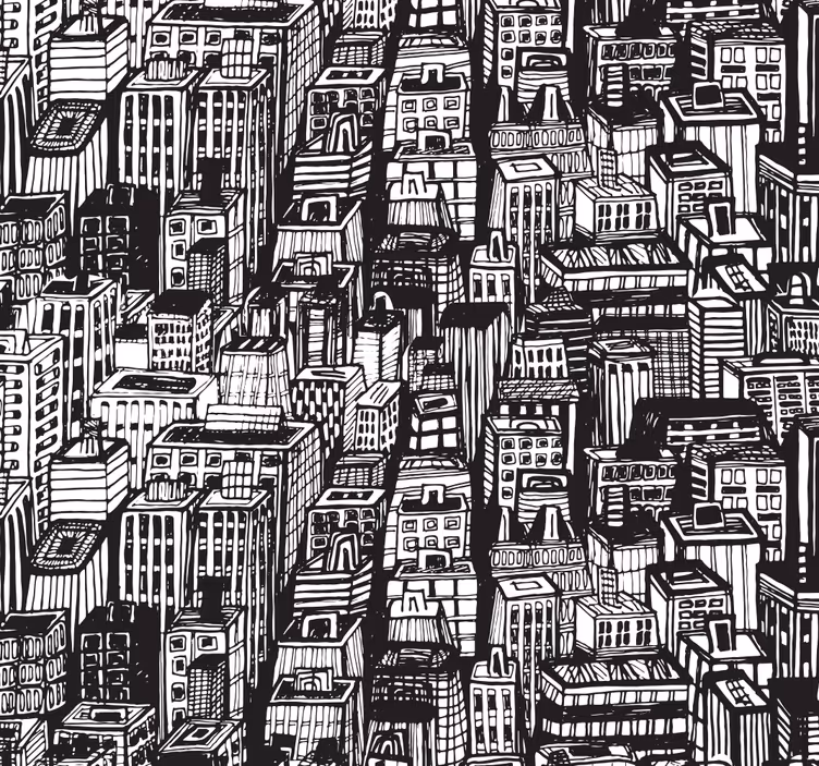Rullgardin hemmakkontor new york-skyskrapor - Tenstickers