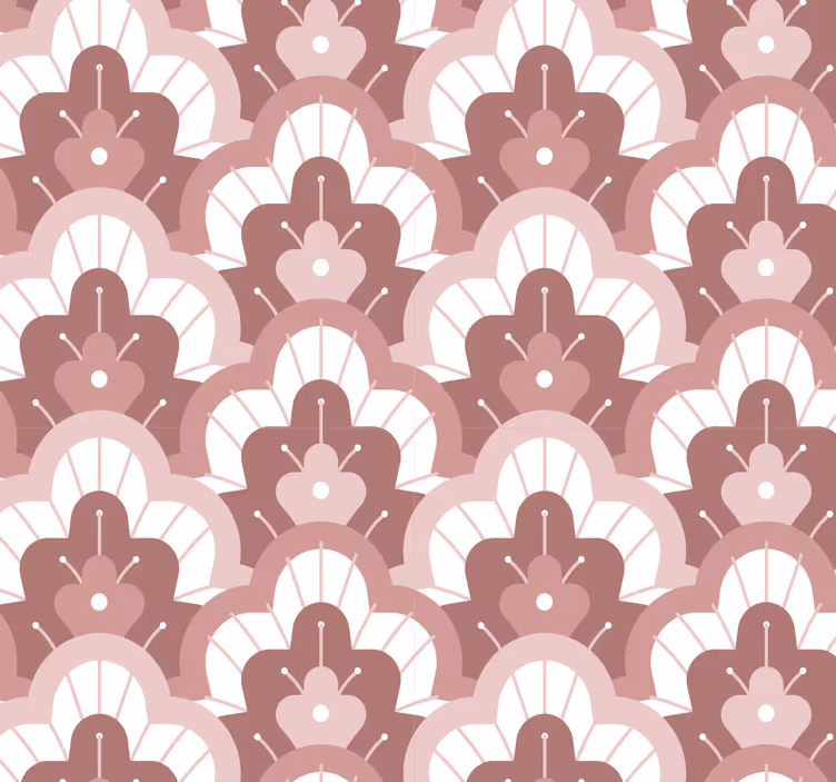 Rullgardin för matsal vintage rosa - Tenstickers