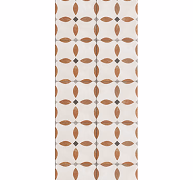 Rullgardin kök beige geometrisk texturmönster - Tenstickers
