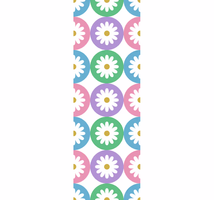 Rullgardin kök med prydnadsblommor cirklar - Tenstickers