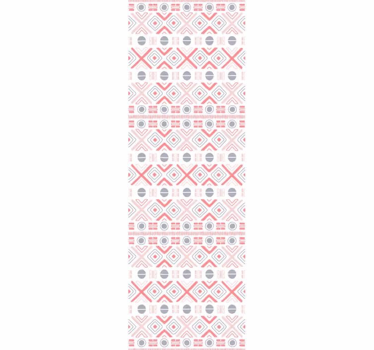 Rullgardin kök tribal mönster mjuka färger - Tenstickers