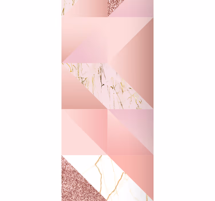 Rullgardin kök rosa guld marmor - Tenstickers