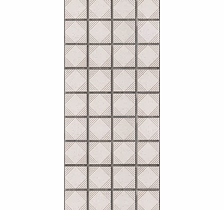 Rullgardin kök vita minimalistiska abstrakta plattor - Tenstickers