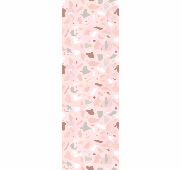 Rullgardin kök rosa nyanser terrazzo mönster - Tenstickers