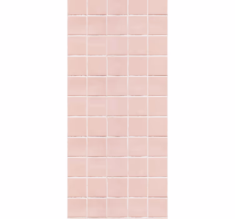 Rullgardin kök enkla rosa plattor - Tenstickers