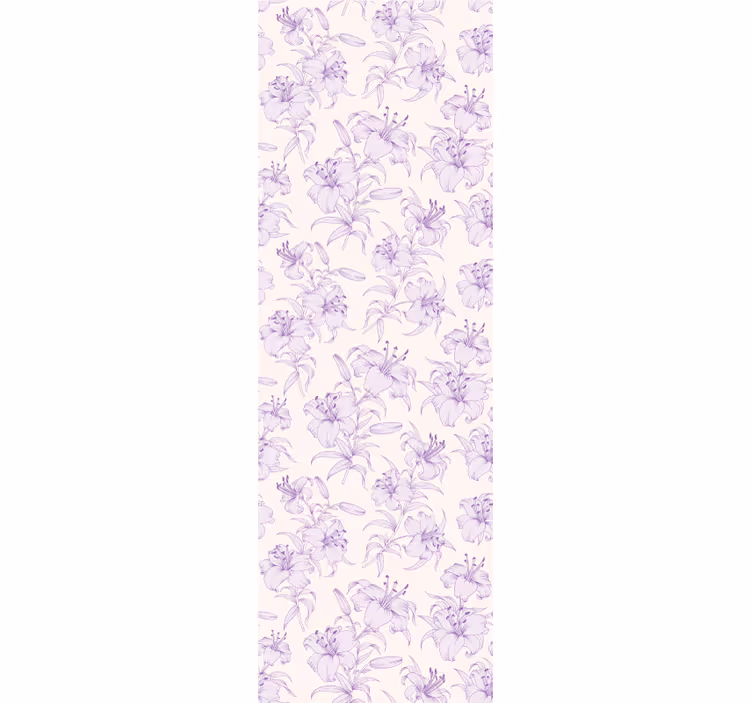 Rullgardin för matsal med blommande liljor design - Tenstickers