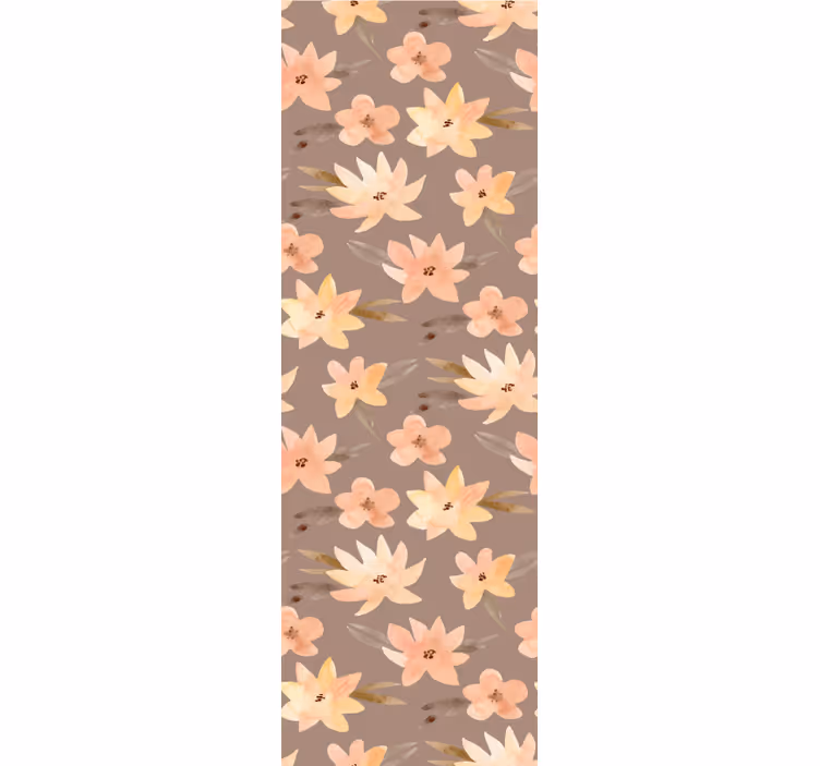 Rullgardin för matsal aquarella blommor pastellfärger - Tenstickers