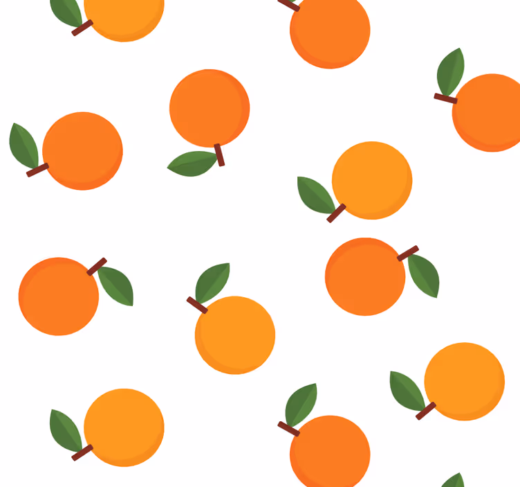 Rullgardin för matsal eleganta apelsiner - Tenstickers