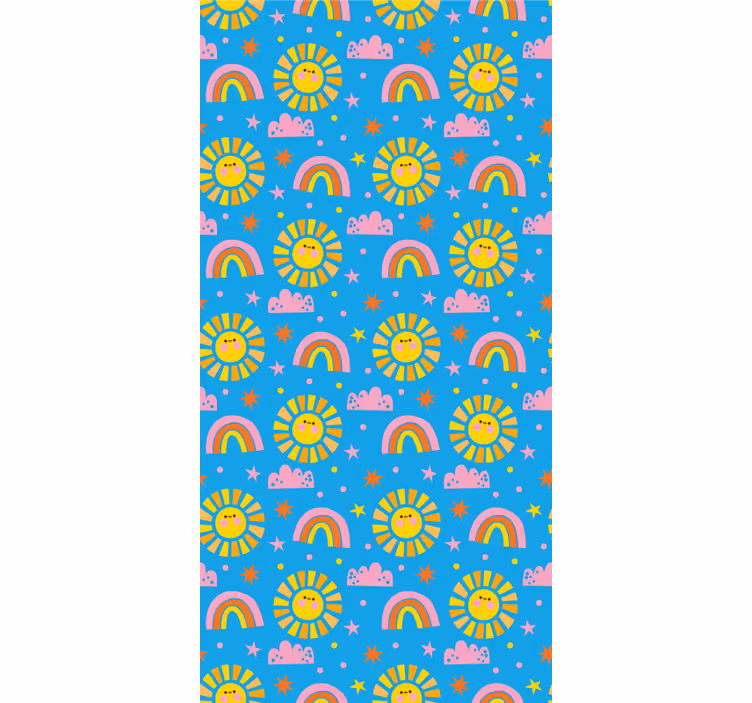 Rullgardin barn lekfulla regnbågar - Tenstickers