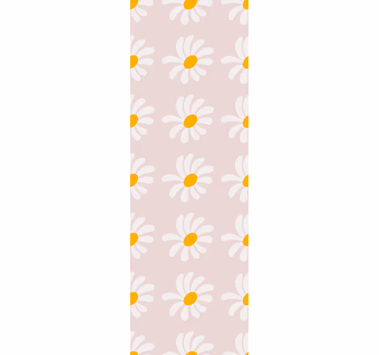Rullgardin barn boho stil blommor illustration - Tenstickers