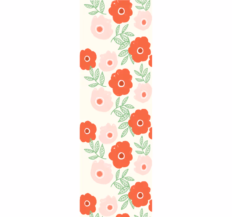 Rullgardin barn anemonblommönster - Tenstickers