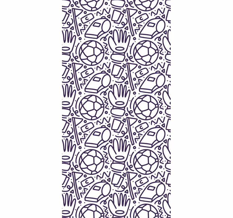 Rrullgardin barn sport doodle design - Tenstickers