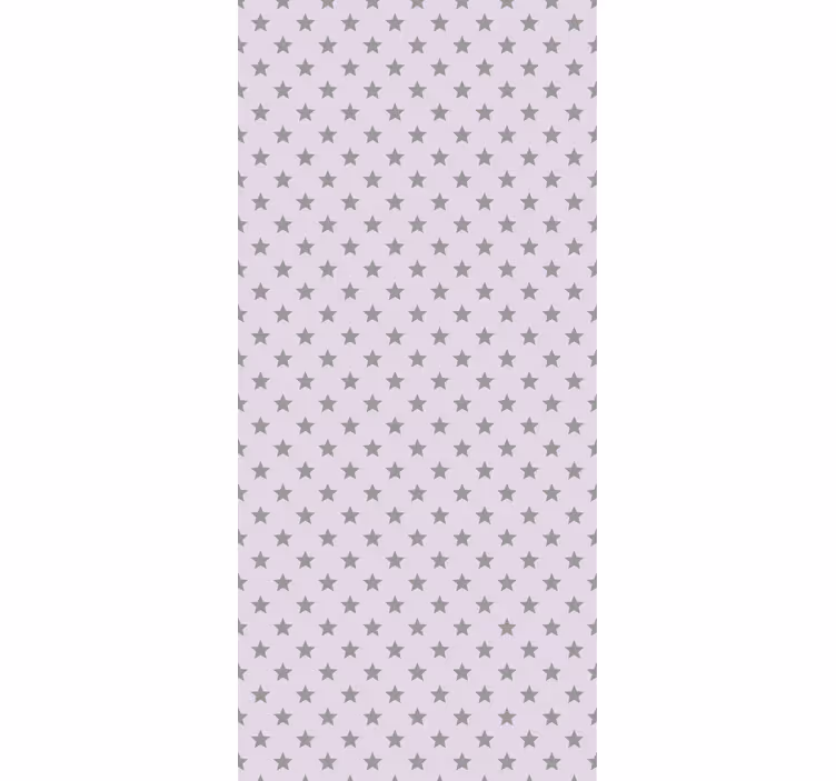 Rullgardin barn grå stjärnor rosa bakgrund - Tenstickers