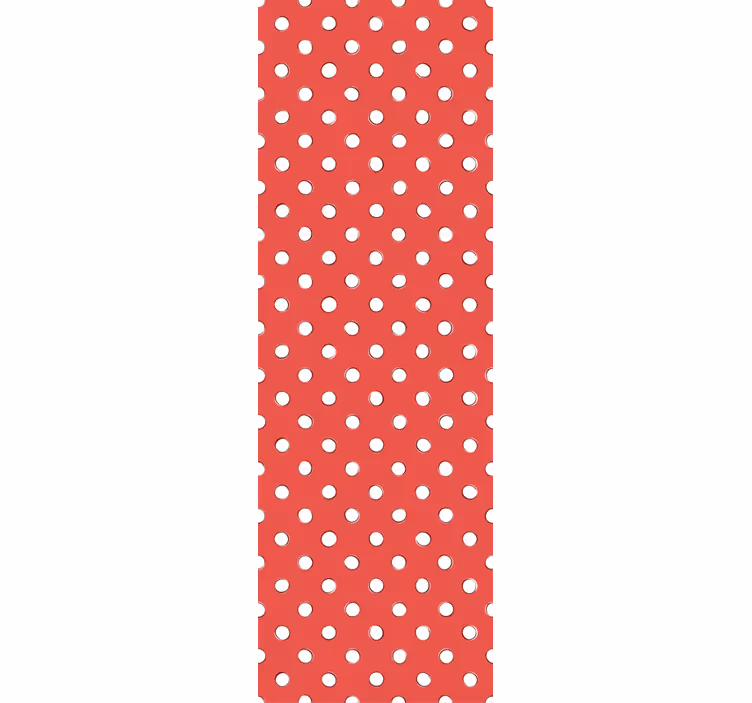 Rrullgardin barn vita retro prickar - Tenstickers