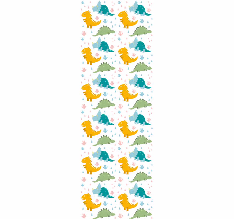Rullgardin barn härliga dinosaurer mönster - Tenstickers