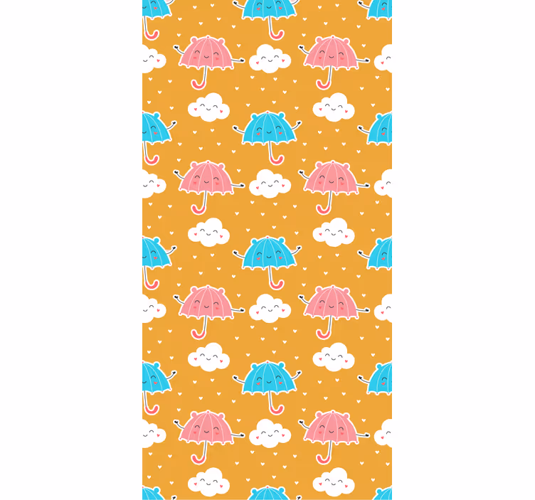 Rrullgardin barn färgglad paraplydesign - Tenstickers