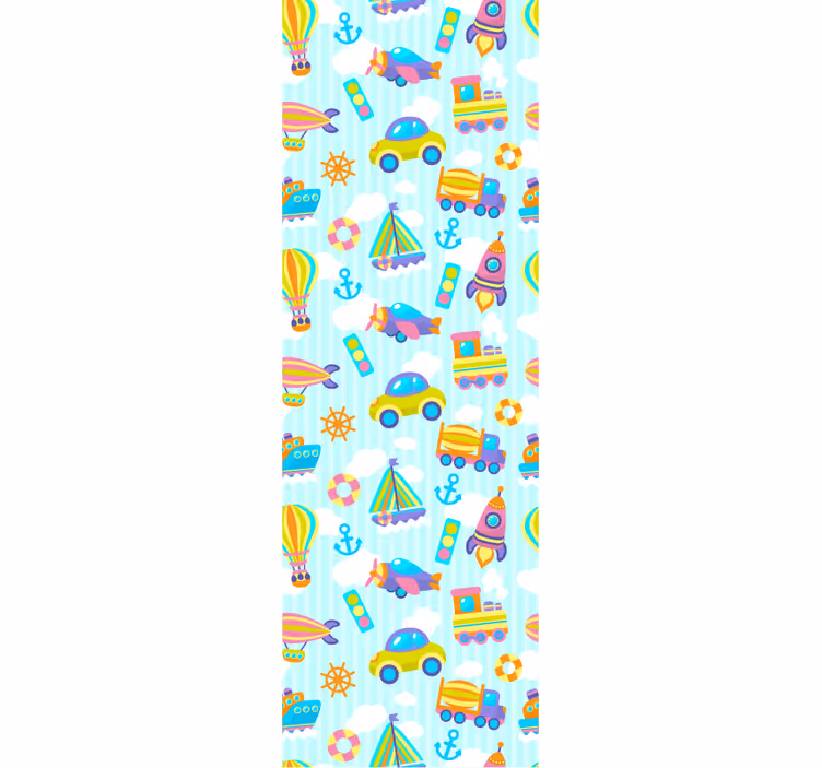 Rullgardin barn söt design av bilar - Tenstickers