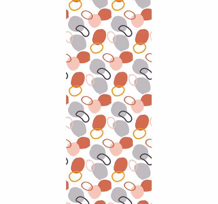 Rullgardin kontor abstrakta färgglada geometriska prickar - Tenstickers