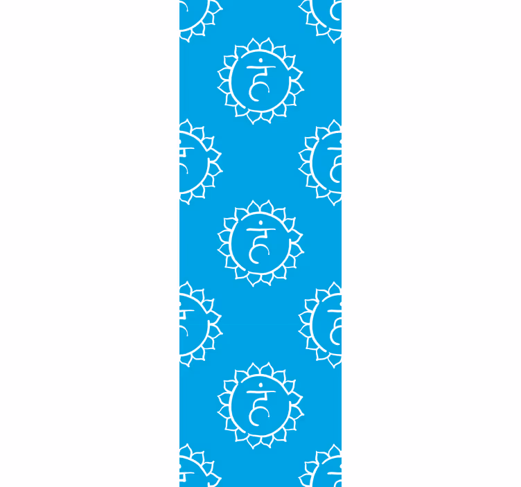 Rullgardin kontor halschakra symbol - Tenstickers