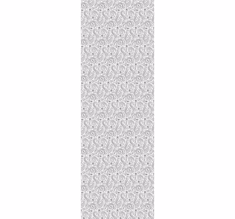 Rullgardin kontor prydblommor vintage - Tenstickers