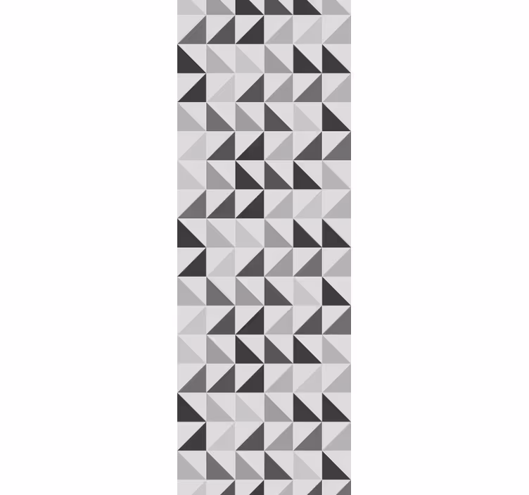 Rullgardin kontor geometriska trianglar - Tenstickers