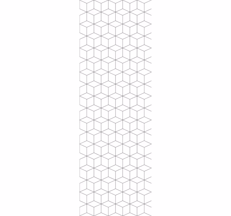 Rullgardin kontor geometriska kubmönster - Tenstickers