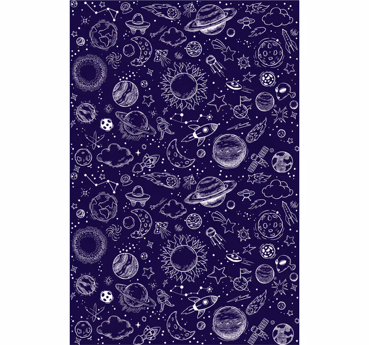 Rullgardin tonåringar planet doodle - Tenstickers