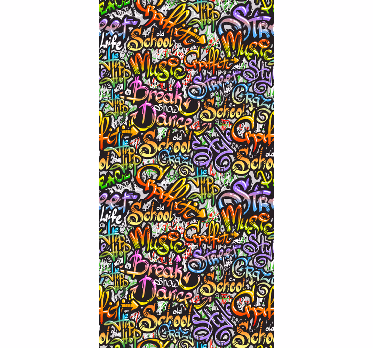 Rullgardin tonåringar graffiti väggtext - Tenstickers