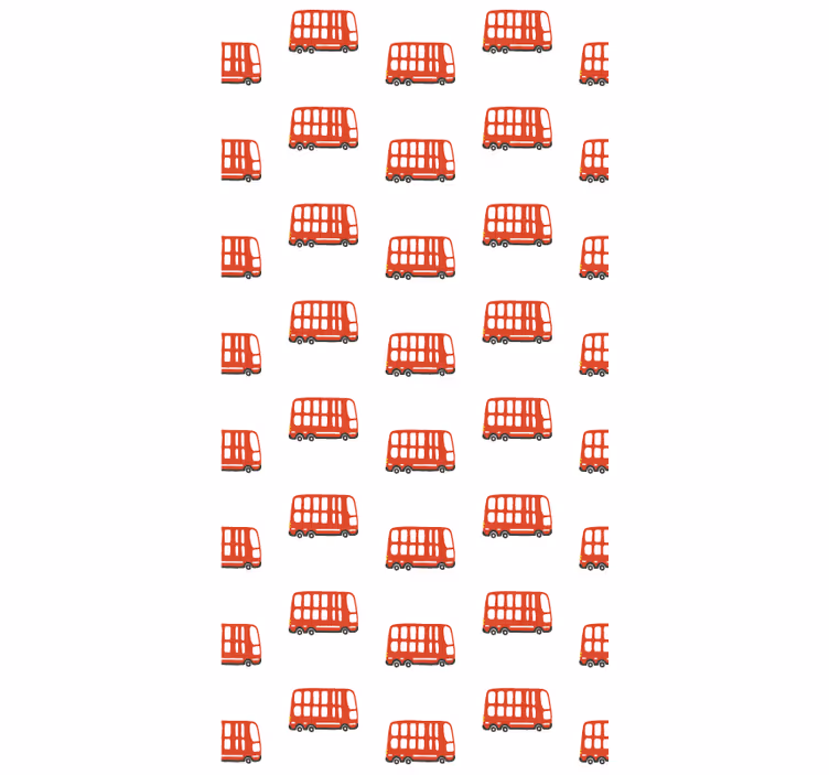 Rullgardin tonåringar londonbussmönster - Tenstickers