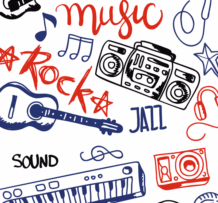 Rullgardin tonåringar musikinstrument - Tenstickers