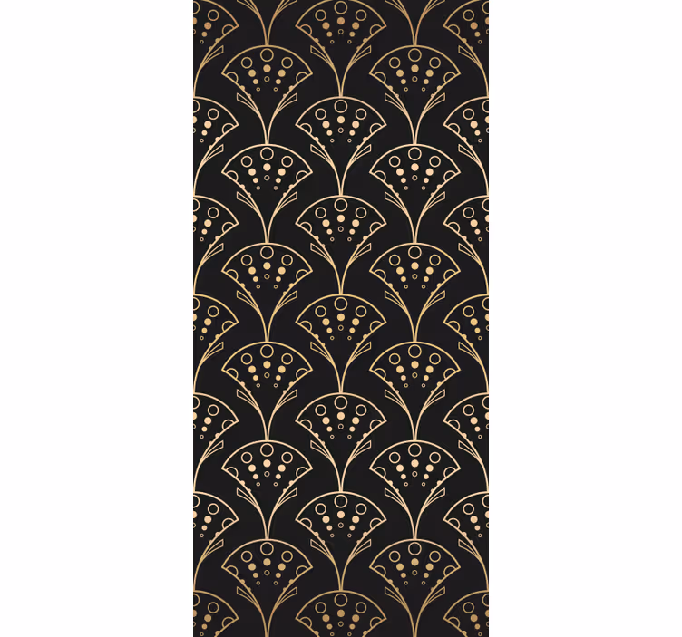 Rullgardin modern eleganta gyllene former - Tenstickers
