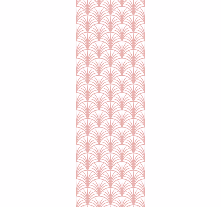 Rullgardin modern rosa fläktmönster - Tenstickers